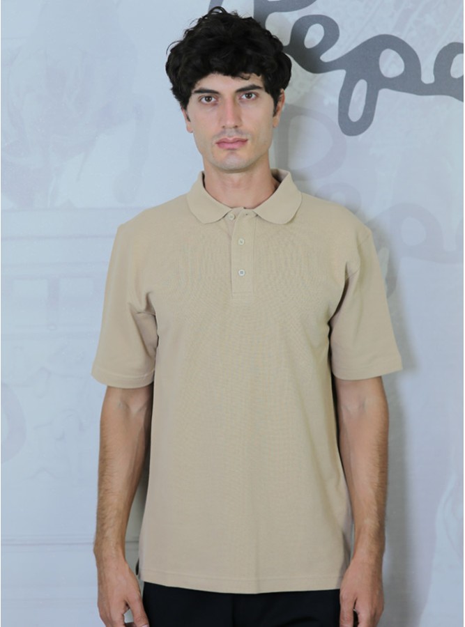 Polo Yaka Regular Fit Erkek Pike T-Shirt Karamel