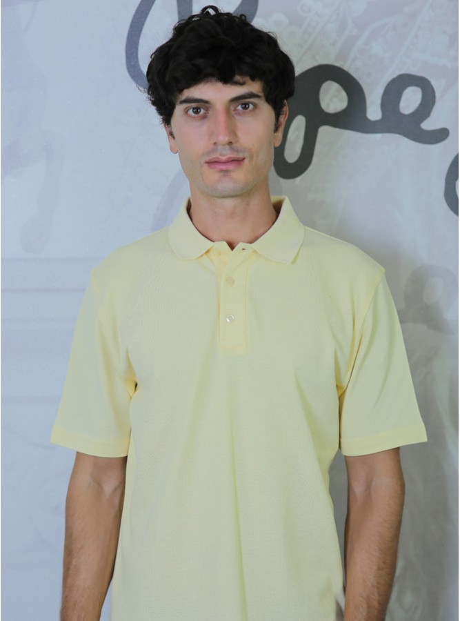 Polo Yaka Regular Fit Erkek Pike T-Shirt Sarı