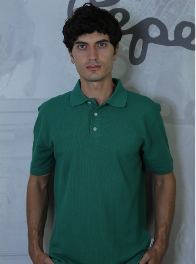 Polo Yaka Regular Fit Erkek Pike T-Shirt Yeşil